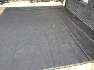 Anti worteldoek onder kunstgras
